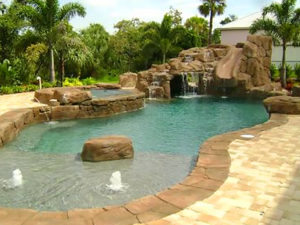 Faux Rock Waterfalls